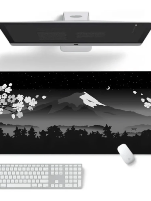 Flowers & Cherry Large Gaming Mousepad