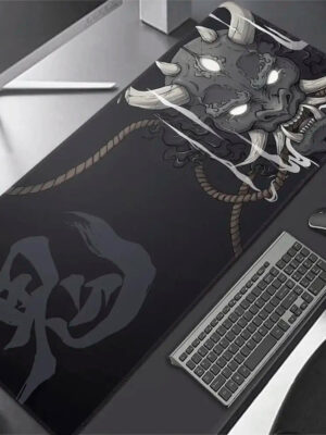 Japanese Oni Design Gaming  Large Desk Mousepad